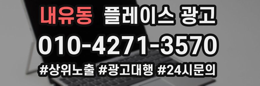 내유동 플레이스 광고