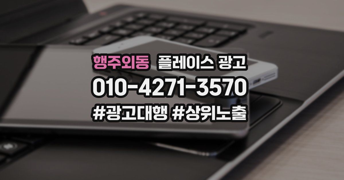 행주외동 플레이스 광고