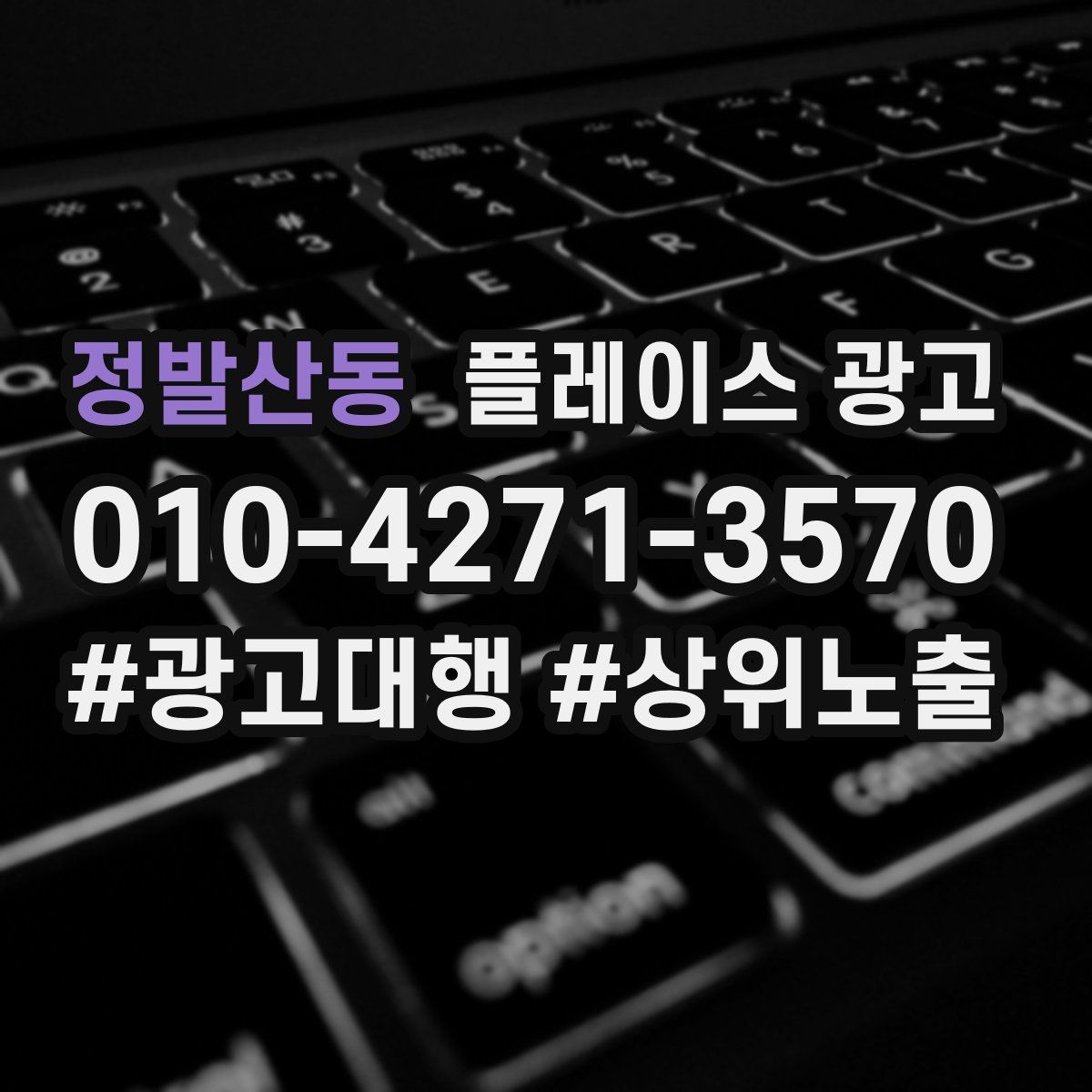 정발산동 플레이스 광고