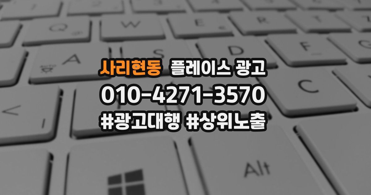사리현동 플레이스 광고