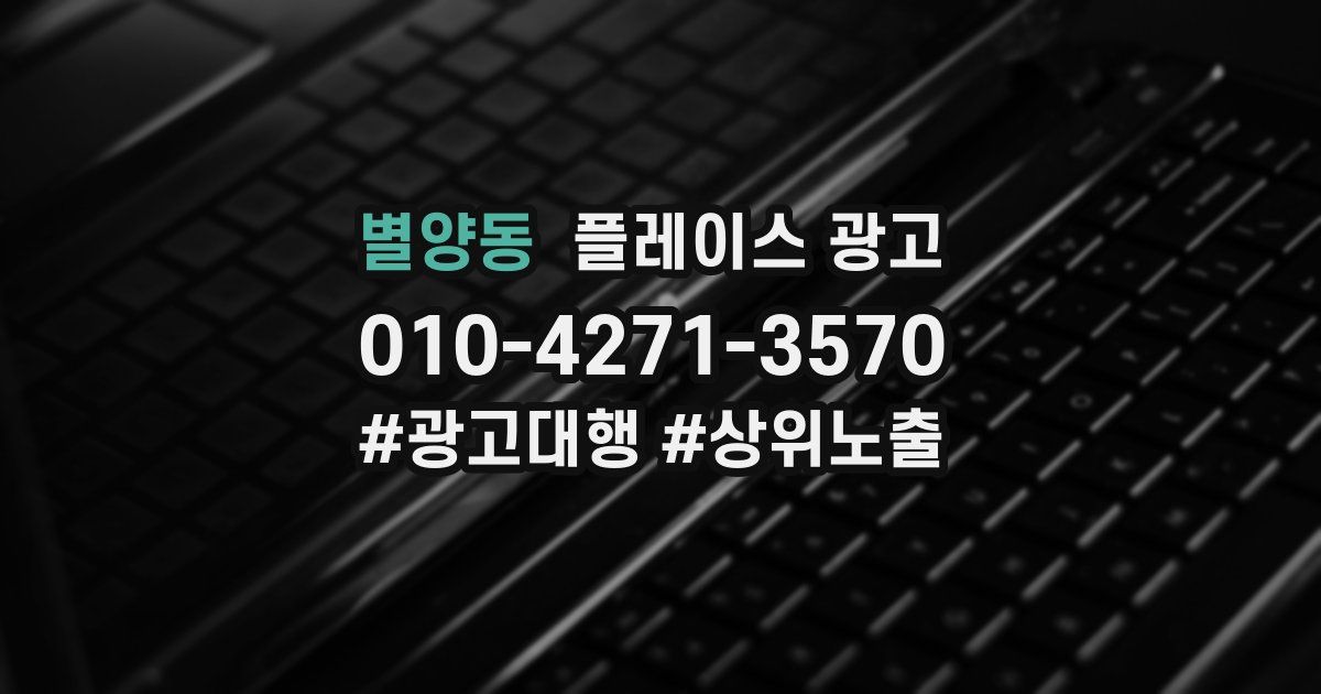 별양동 플레이스 광고
