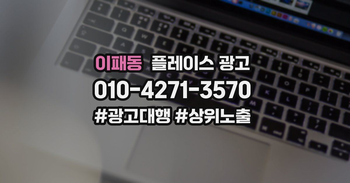 이패동 플레이스 광고