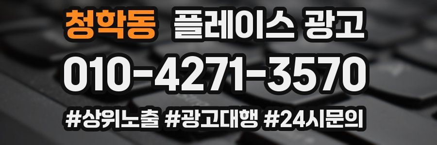 청학동 플레이스 광고