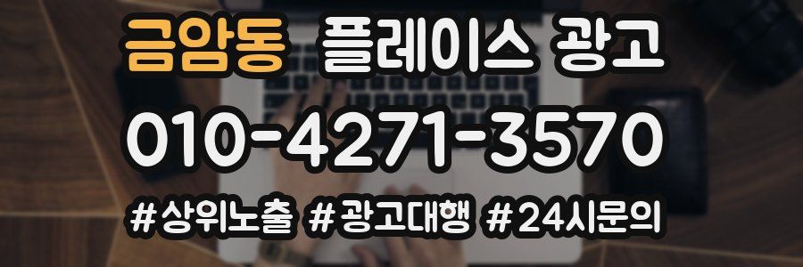 금암동 플레이스 광고