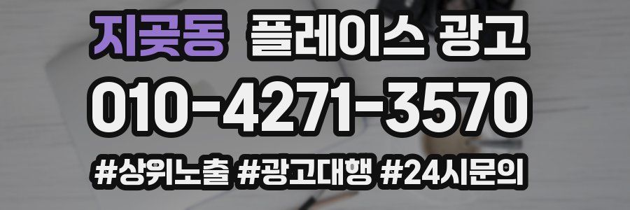 지곶동 플레이스 광고
