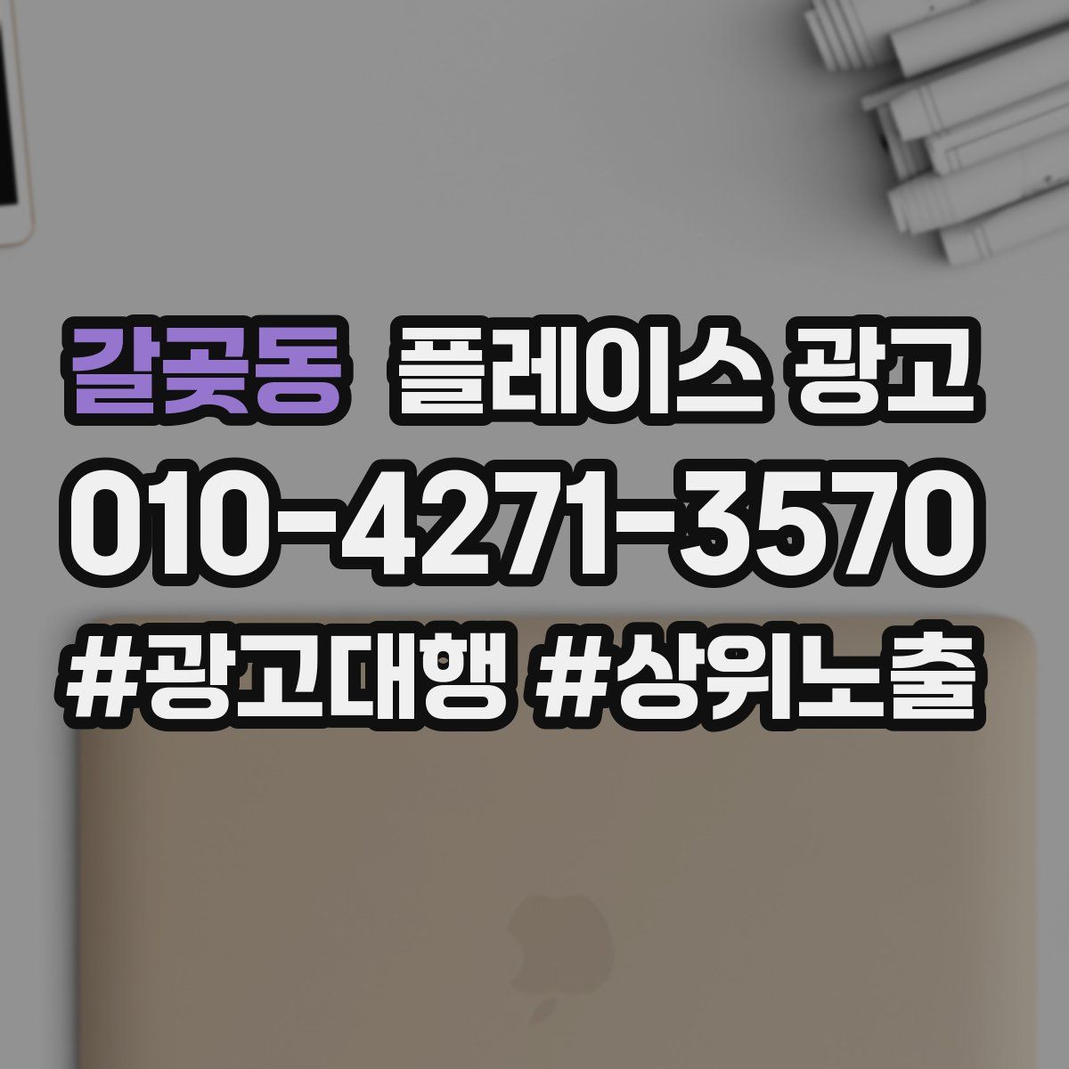 갈곶동 플레이스 광고