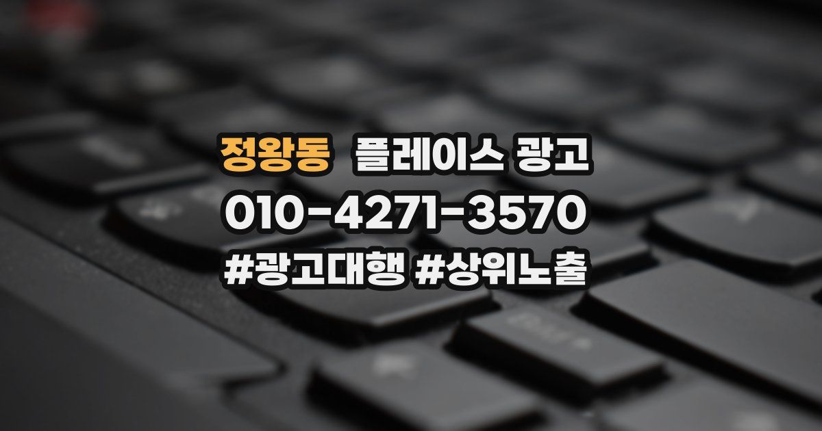 정왕동 플레이스 광고