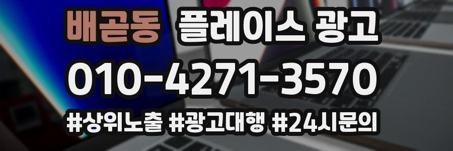 배곧동 플레이스 광고