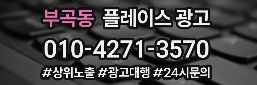 부곡동 플레이스 광고