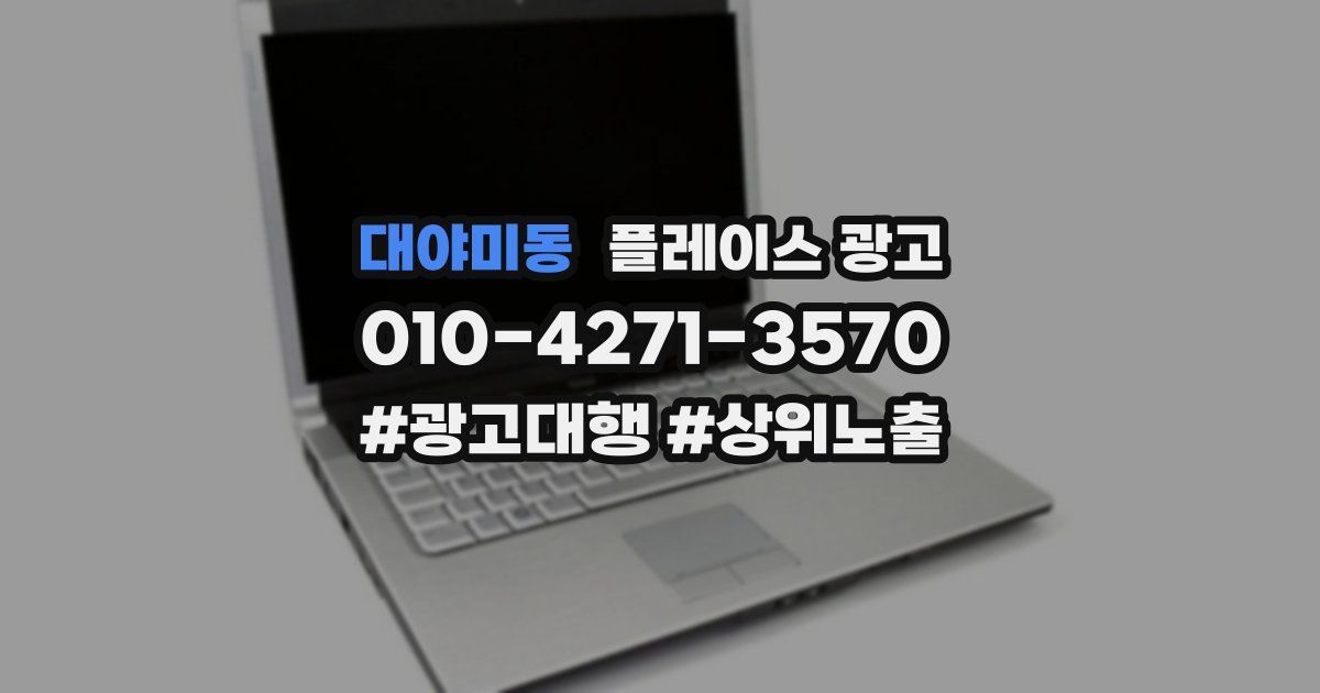 대야미동 플레이스 광고
