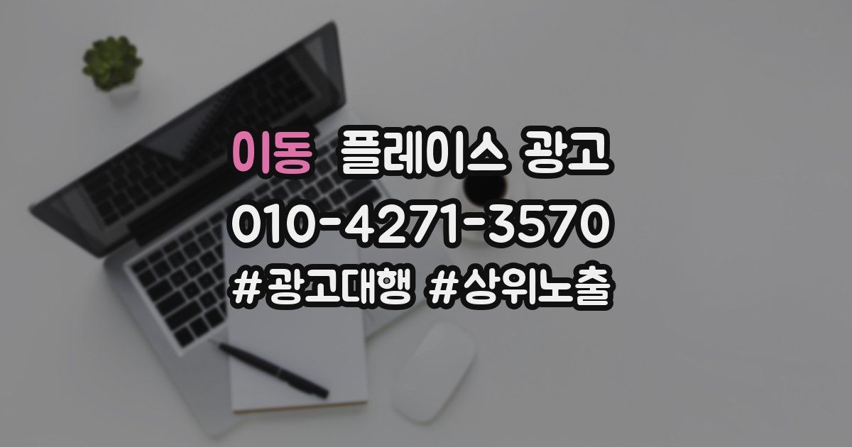 이동 플레이스 광고