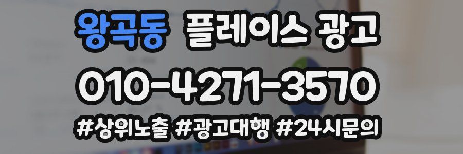 왕곡동 플레이스 광고