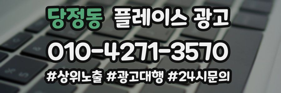 당정동 플레이스 광고