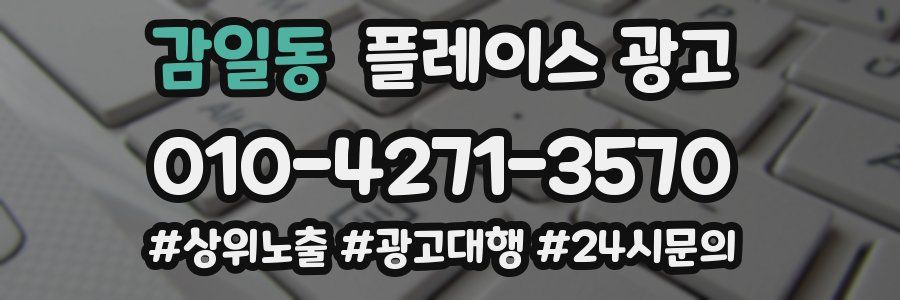감일동 플레이스 광고