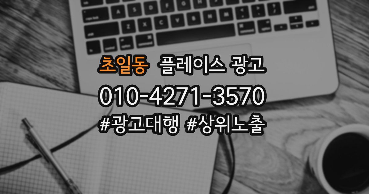 초일동 플레이스 광고