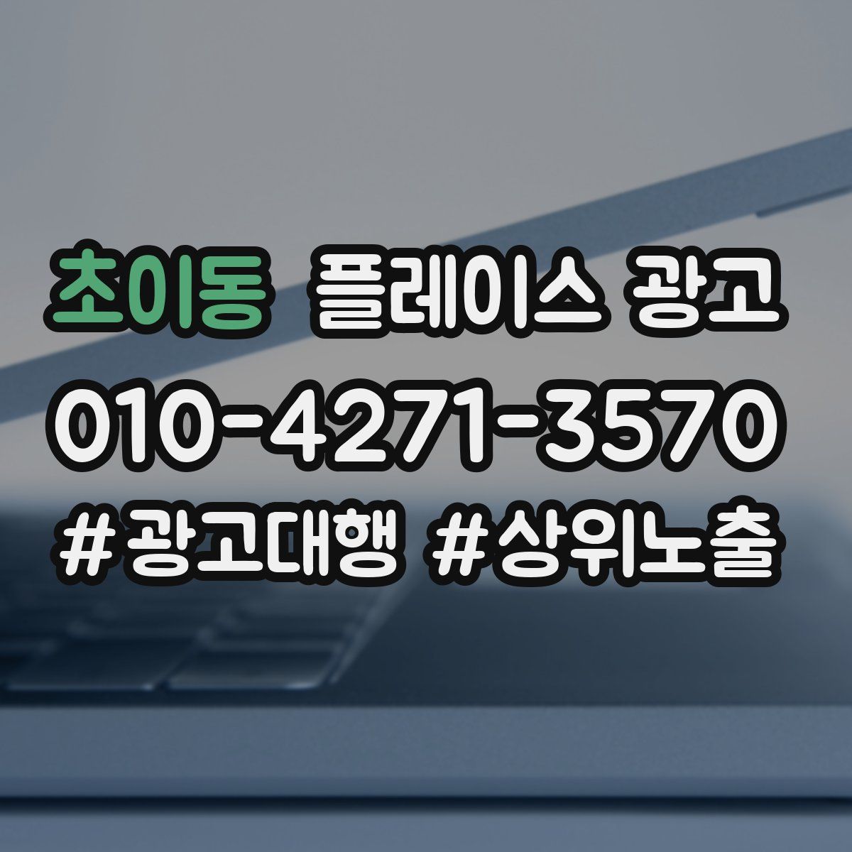 초이동 플레이스 광고