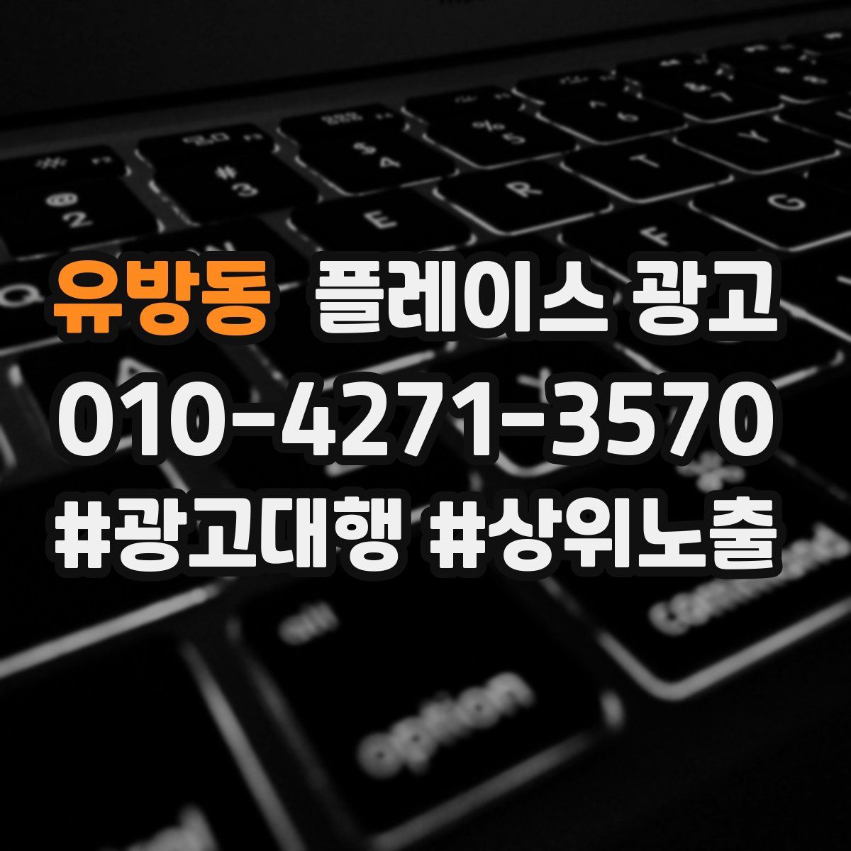 유방동 플레이스 광고
