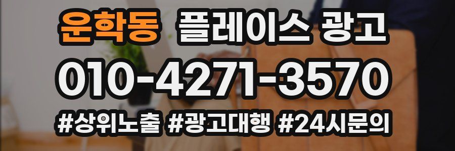 운학동 플레이스 광고