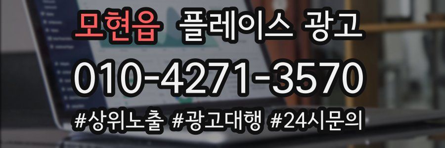 모현읍 플레이스 광고