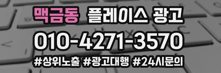 맥금동 플레이스 광고