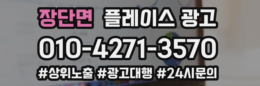 장단면 플레이스 광고