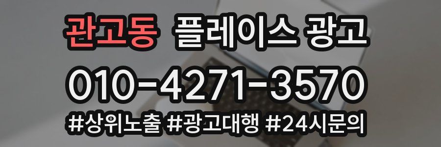 관고동 플레이스 광고