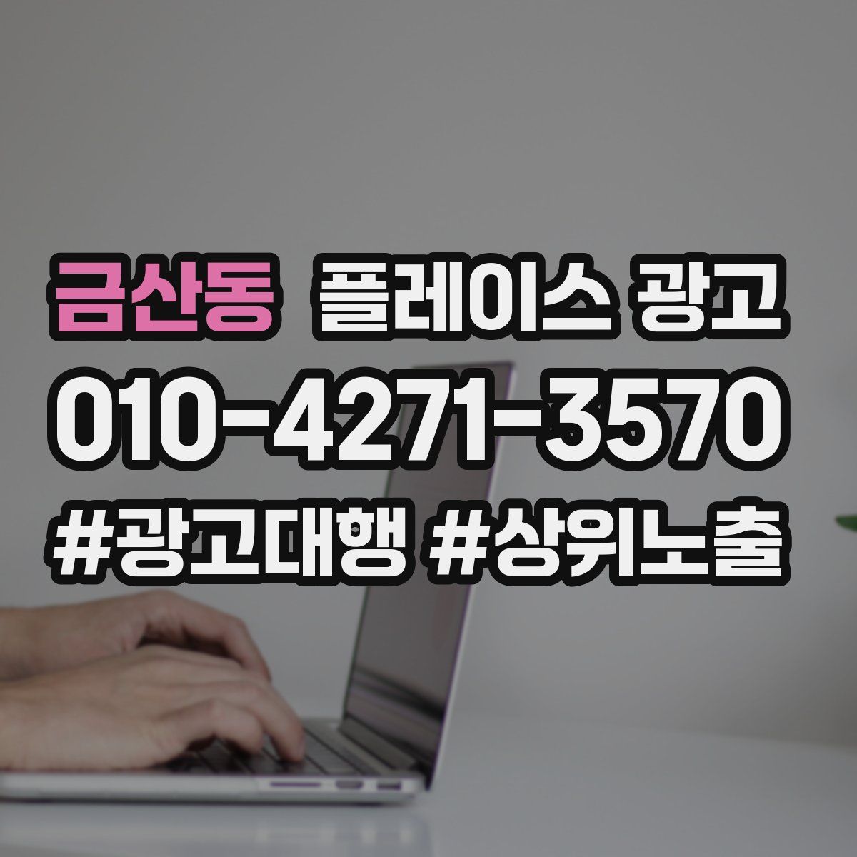 금산동 플레이스 광고