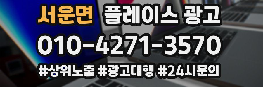 서운면 플레이스 광고