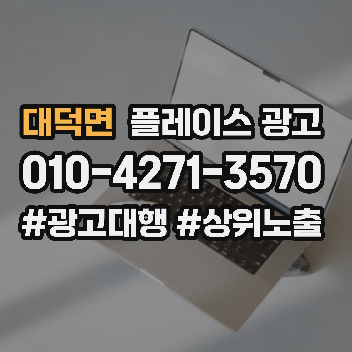 대덕면 플레이스 광고