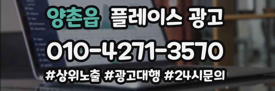 양촌읍 플레이스 광고