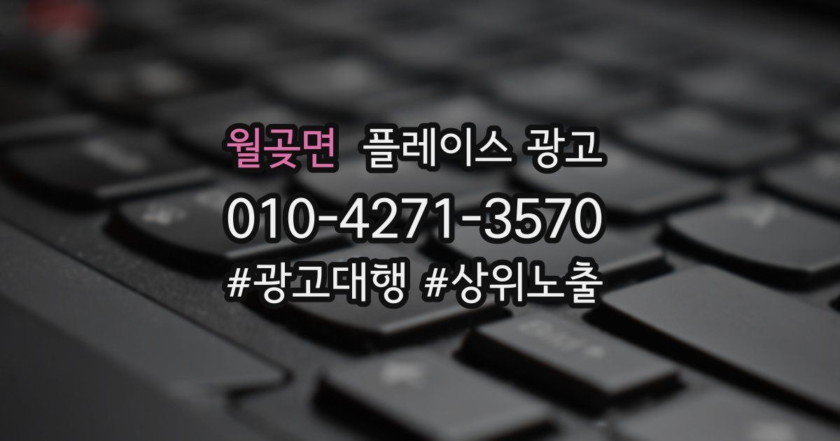 월곶면 플레이스 광고