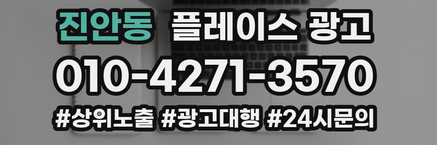 진안동 플레이스 광고