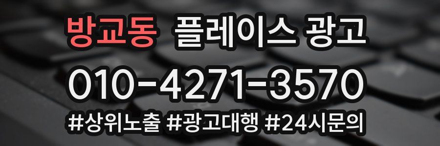 방교동 플레이스 광고