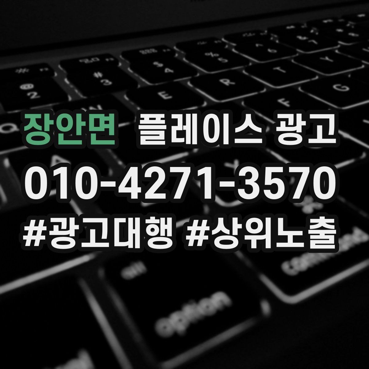 장안면 플레이스 광고