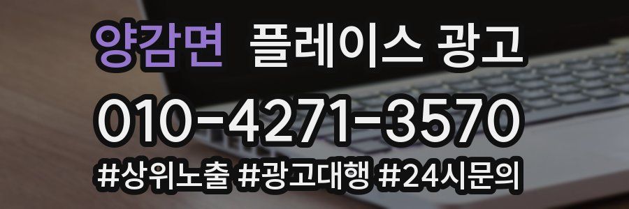 양감면 플레이스 광고