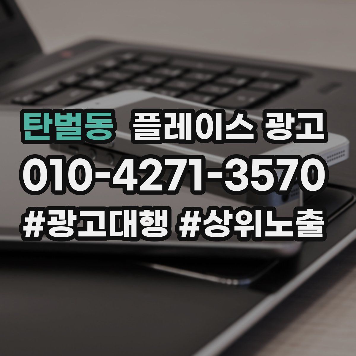탄벌동 플레이스 광고