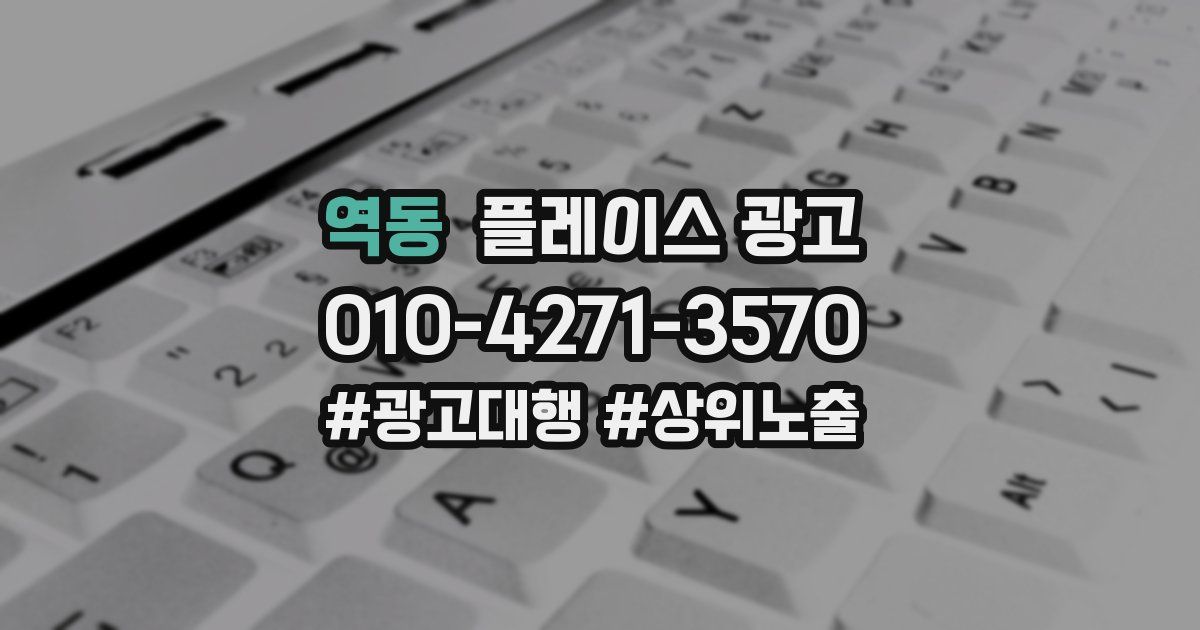 역동 플레이스 광고