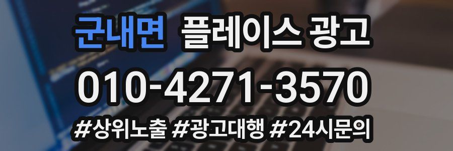 군내면 플레이스 광고