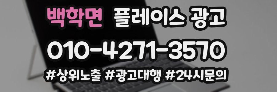 백학면 플레이스 광고