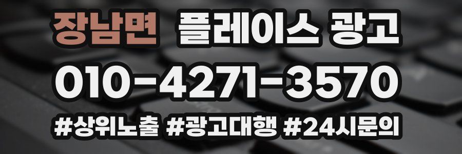 장남면 플레이스 광고