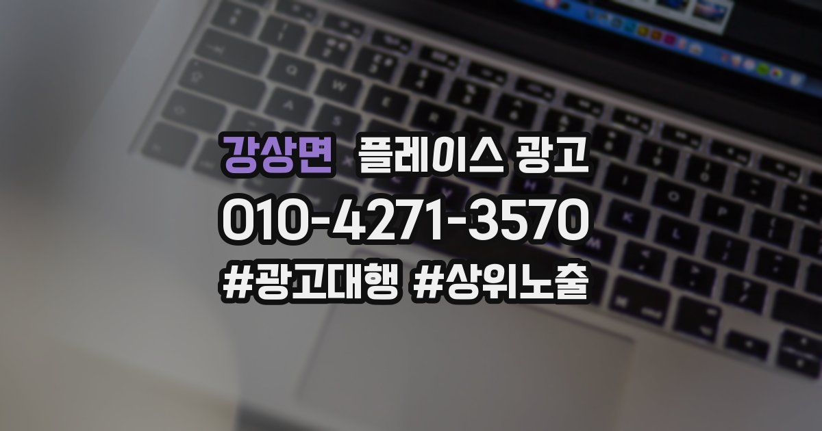 강상면 플레이스 광고