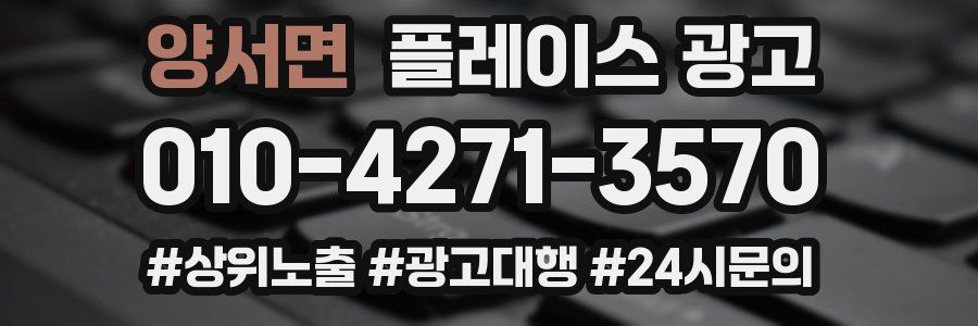 양서면 플레이스 광고