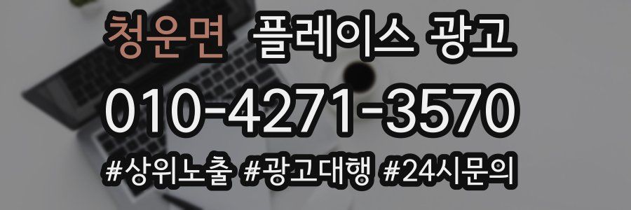 청운면 플레이스 광고