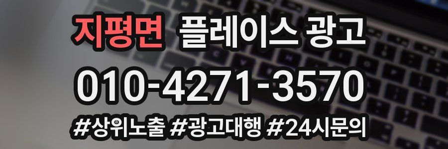 지평면 플레이스 광고
