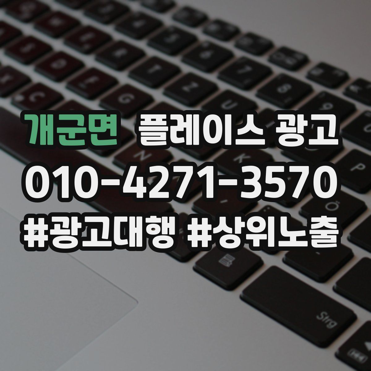개군면 플레이스 광고