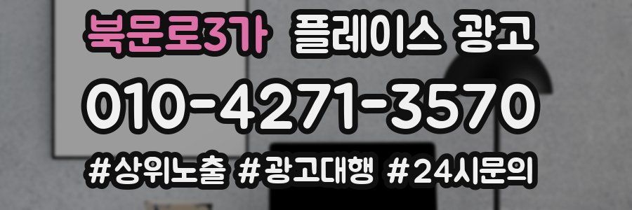 북문로3가 플레이스 광고