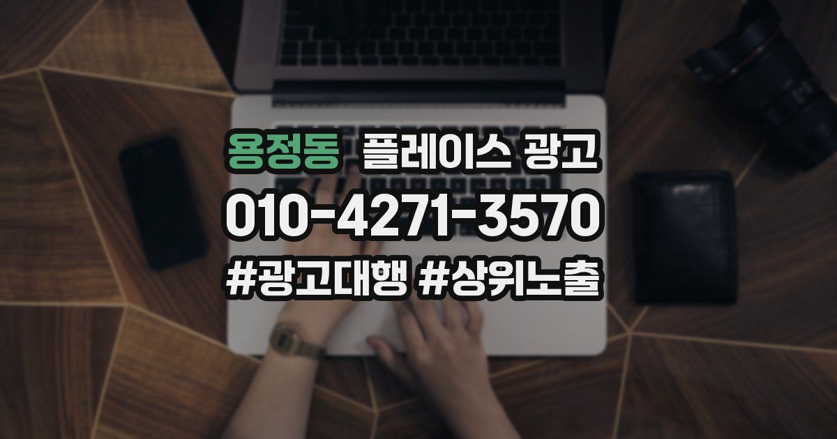 용정동 플레이스 광고