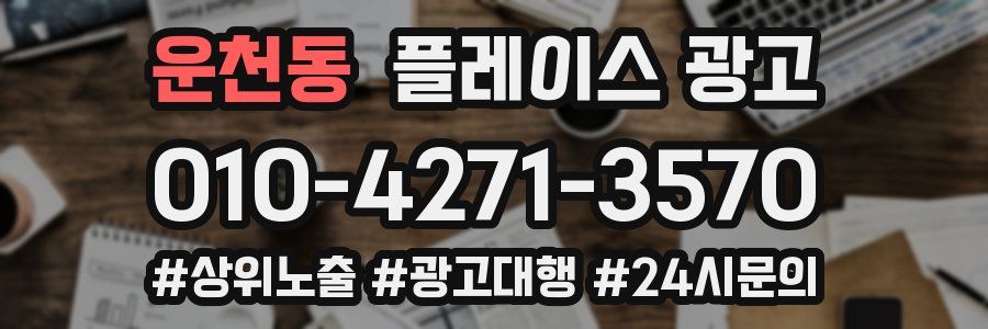운천동 플레이스 광고