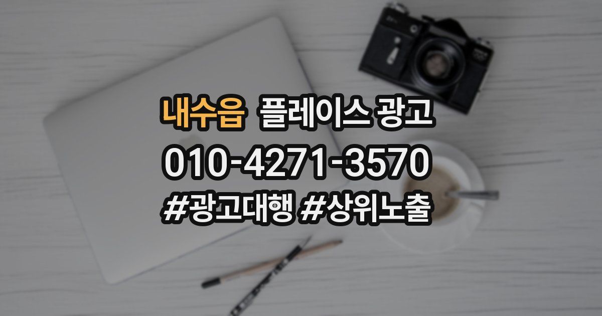 내수읍 플레이스 광고