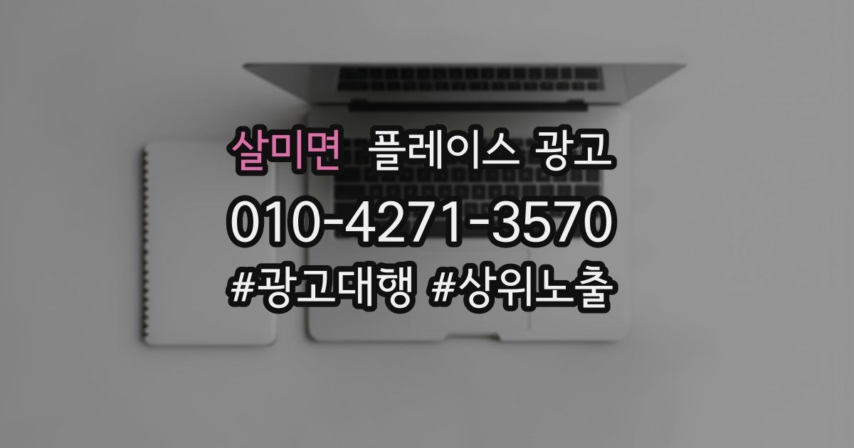 살미면 플레이스 광고